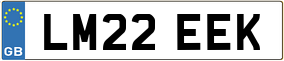 Truck License Plate